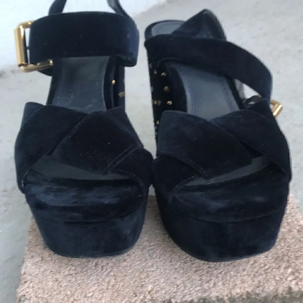 Maje  velvet platform
